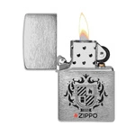 ZIPPO - Heraldic Crest Chrome Brushed