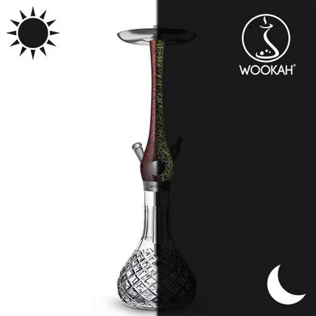 Waterpipe Wookah Crystal Check Lumi Red