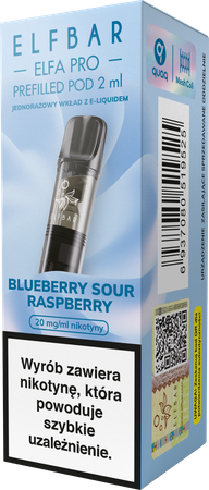 Kartusche ELFBAR Elfa Pro Pod Blueberry Sour Raspberr 20mg 2ml