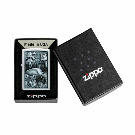 ZIPPO - Fierce Animals Chrome