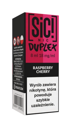 E-Liquid SIC! NIC 8ml - Raspberry Cherry 18mg