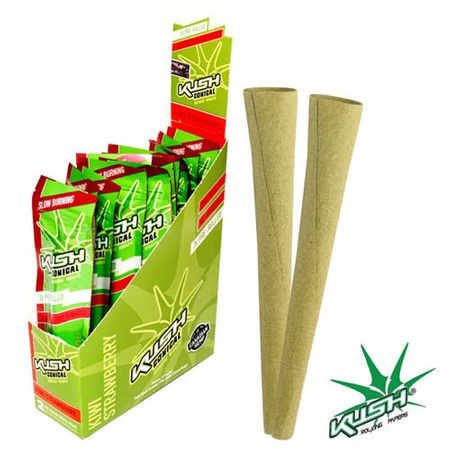 Zigarettenpapier Kush Herbal Cones x2 Kiwi-Strawberry