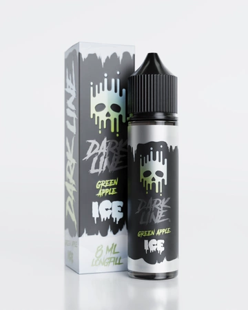 Longfill Dark Line Ice 8/60ml - Green Apple