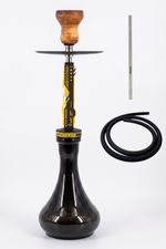 Wasserpfeife Y.K.A.P. Neo Mod Yellow + Black Drop