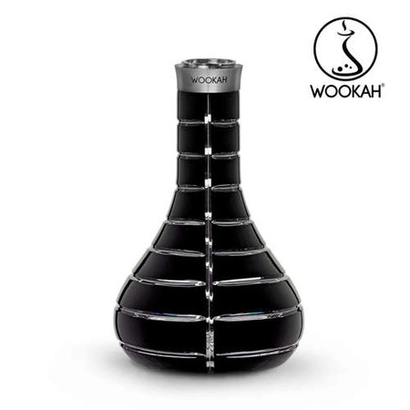 Glass Wookah Mastercut Striped Black