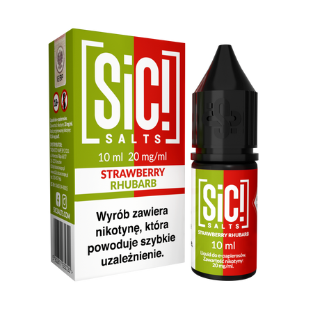 Liquid SIC! Salt 10ml - Strawberry Rhubarb 20mg