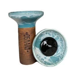 Hookah Bowl Oblako Flow Black On Turquoise