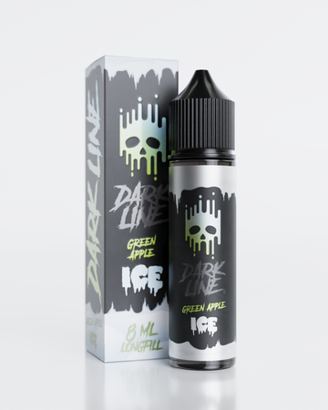 Longfill Dark Line Ice 8/60ml - Green Apple