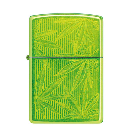 Feuerzeug ZIPPO - NEON CANNABIS LEAVES