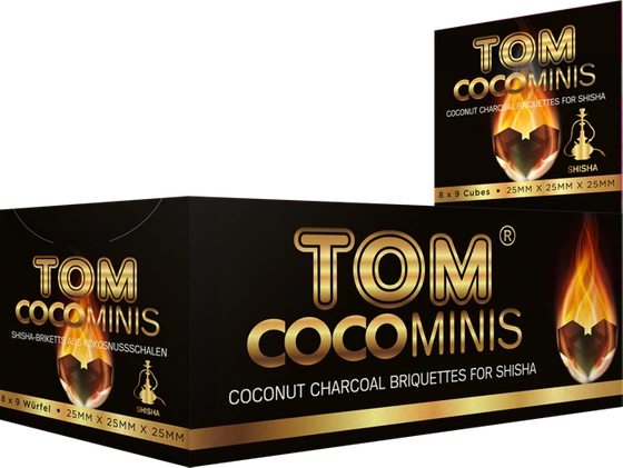 Coconut charcoal Tom Cococha Gold Mini