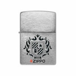 ZIPPO - Heraldic Crest Chrome Brushed