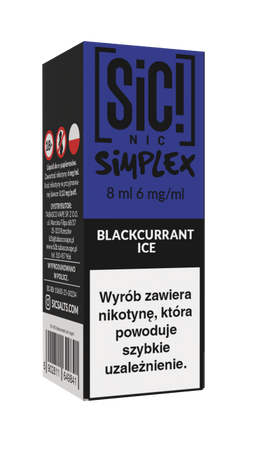 Liquid SIC! NIC 8ml - Blackcurrant Ice 6mg