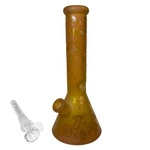 Bongo pipe High Fly (SI) - Mushrooms Gold (w.32cm)