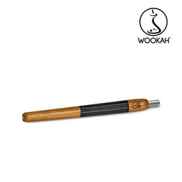 Ustnik Drewniany Wookah Iroko + Czarna Skóra