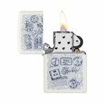 ZIPPO - Stamps Design White Matte