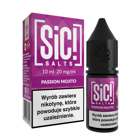 Liquid SIC! Salt 10ml - Passion Mojito 20mg