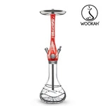 Waterpipe Wookah Mastercut Crystal Waves Red/White