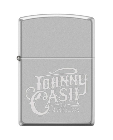 Feuerzeug ZIPPO - JOHNNY CASH SATIN CHROME