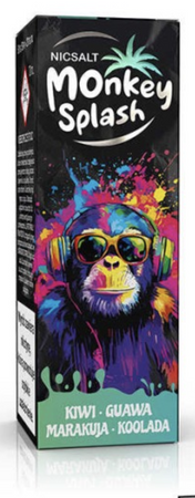 Liquid Monkey Splash Salt 10ml - Kiwi Guawa Marakuja Koolada 20mg