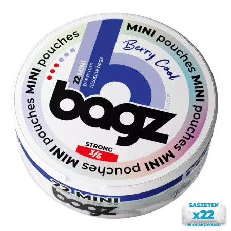 Nikotinbeutel BAGZ Berry Cool STRONG Mini 3/6 8mg