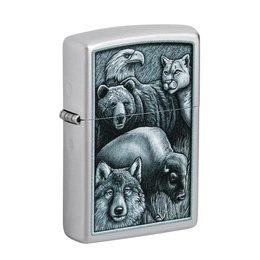 ZIPPO - Fierce Animals Chrome