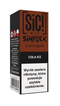 Liquid SIC! NIC 8ml - Cola Ice 6mg