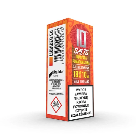E-liquid ID SALTS 10ml - Oranżada Pomarańcza 18mg