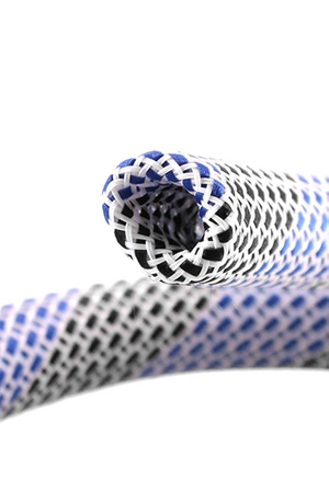 Wąż Silikonowy KAYA Sleeve Biały Niebieski Czarny