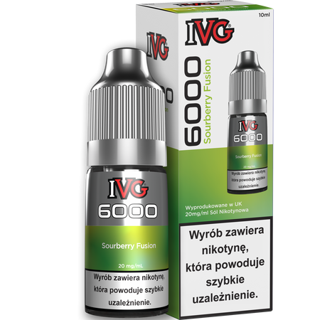 Liquid IVG 6000 Nicotine Salt 10ml - Sourberry Fusion 20mg