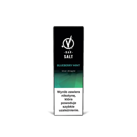 E-liquid Vbar Salt 10ml - Blueberry Mint 20mg