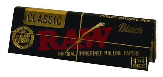 Bibułki RAW 1 1/4 Black