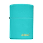 Zapalniczka ZIPPO - FLAT TURQUOISE LASERED LOGO
