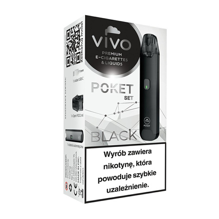 E-Zigarette POD VIVO Poket Open Black ohne Verdampferkopf