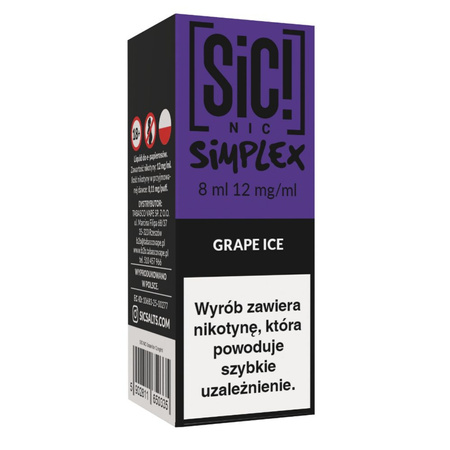 Liquid SIC! NIC 8ml - Grape Ice 12mg