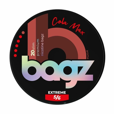 Nicotine pouches BAGZ Cola Max 5/6 EXTREME