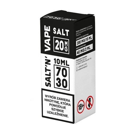 Nicotine shot NIC'N'VAPE Salt 10ml 70/30 - 20mg
