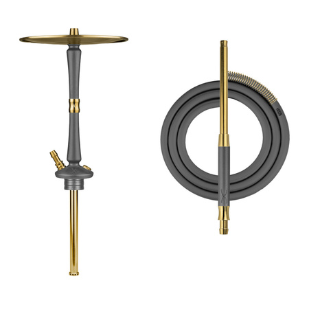 Shisha-Säule Hoob Go Space grey x Gold