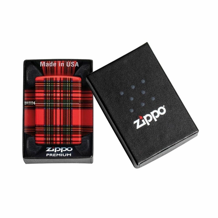 Zapalniczka ZIPPO - RED PLAID MATTE
