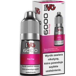 E-liquid IVG 6000 Nicotine Salt 10ml - Pink Pop 20mg