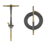 Shisha-Säule Hoob Go Space grey x Gold