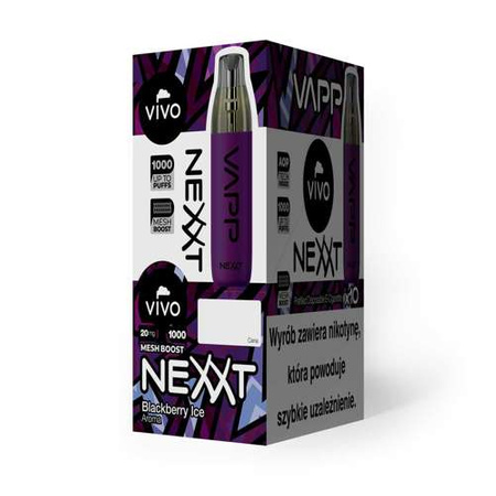 Einweg E-Zigarette VIVO VAPP NEXXT Blackberry Ice 20mg