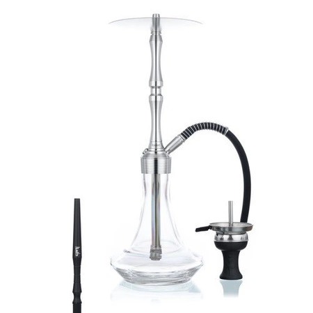 Waterpipe Aladin Rocket Silver Clear