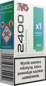 Wkład IVG 2400 Classic Menthol 20mg 2ml