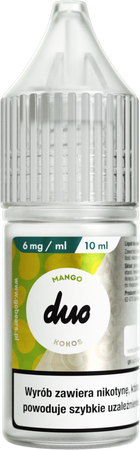 Жидкость DUO 10ml - Mango Coconut 6mg