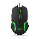 ESPERANZA MYSZ PRZEWOD. GAMING LED 6D OPT. USB FIGHTER ZIELONA