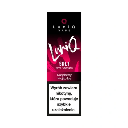 E-Liquid Luniq Salt 10ml - Raspberry Mojito Ice 20mg