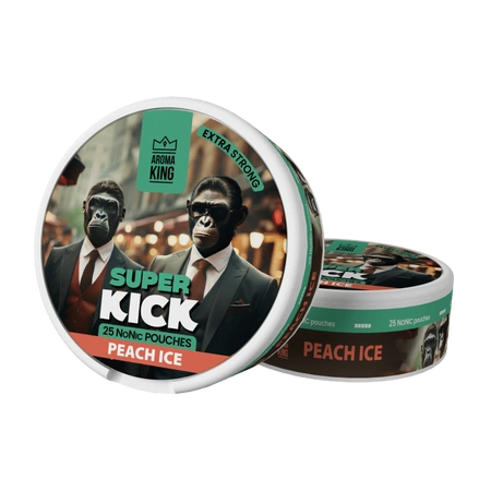 Saszetki nikotynowe Aroma King NoNic Super Kick - Peach Ice 5mg 