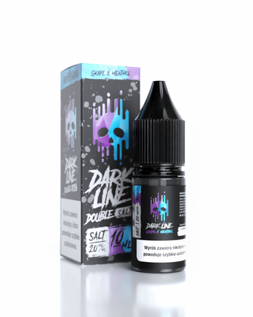 Liquid Dark Line Double Salt 10ml - Grape Menthol 20mg