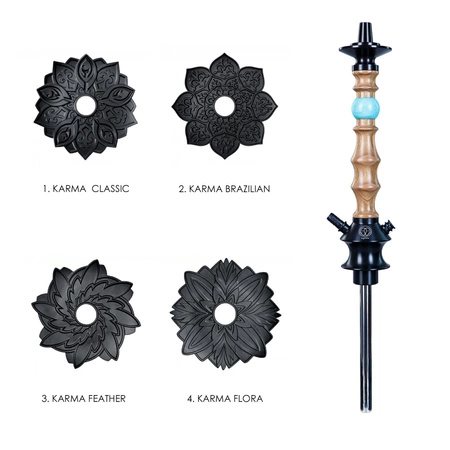 Shisha (Stem) Karma 1.2 Walnut Blue Sky New