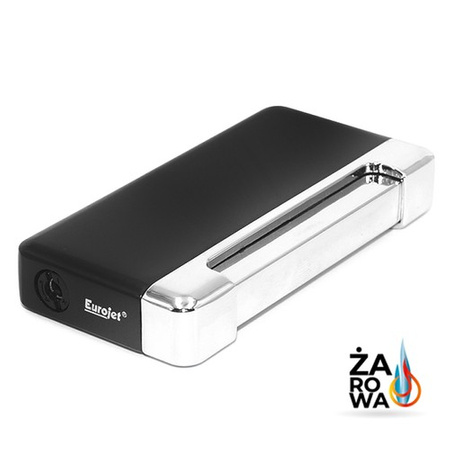 Feuerzeug Eurojet Jetflame Black Chrome